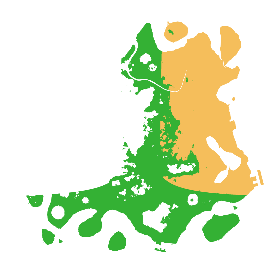 Biome Rust Map: Procedural Map, Size: 3550, Seed: 5438529