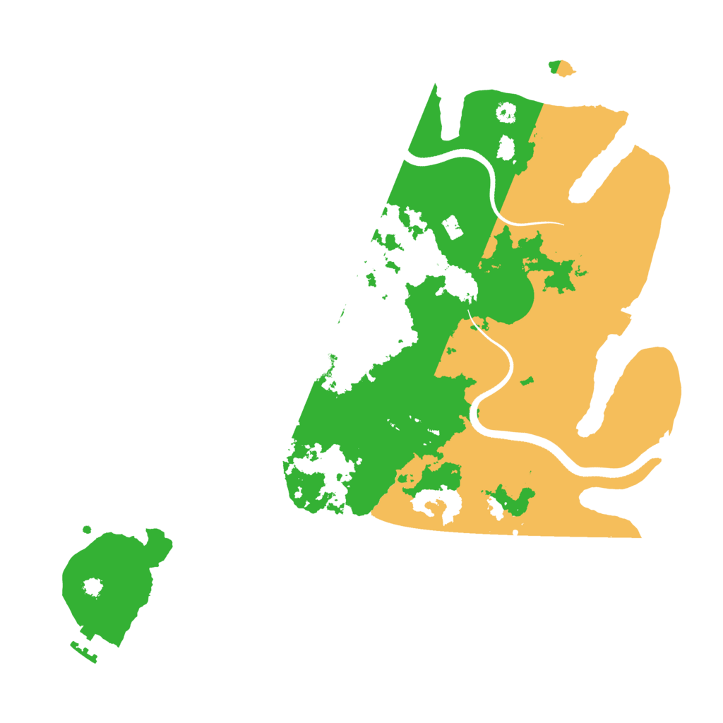 Biome Rust Map: Procedural Map, Size: 3500, Seed: 1677337