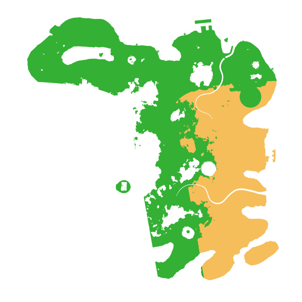 Biome Rust Map: Procedural Map, Size: 3700, Seed: 6228222