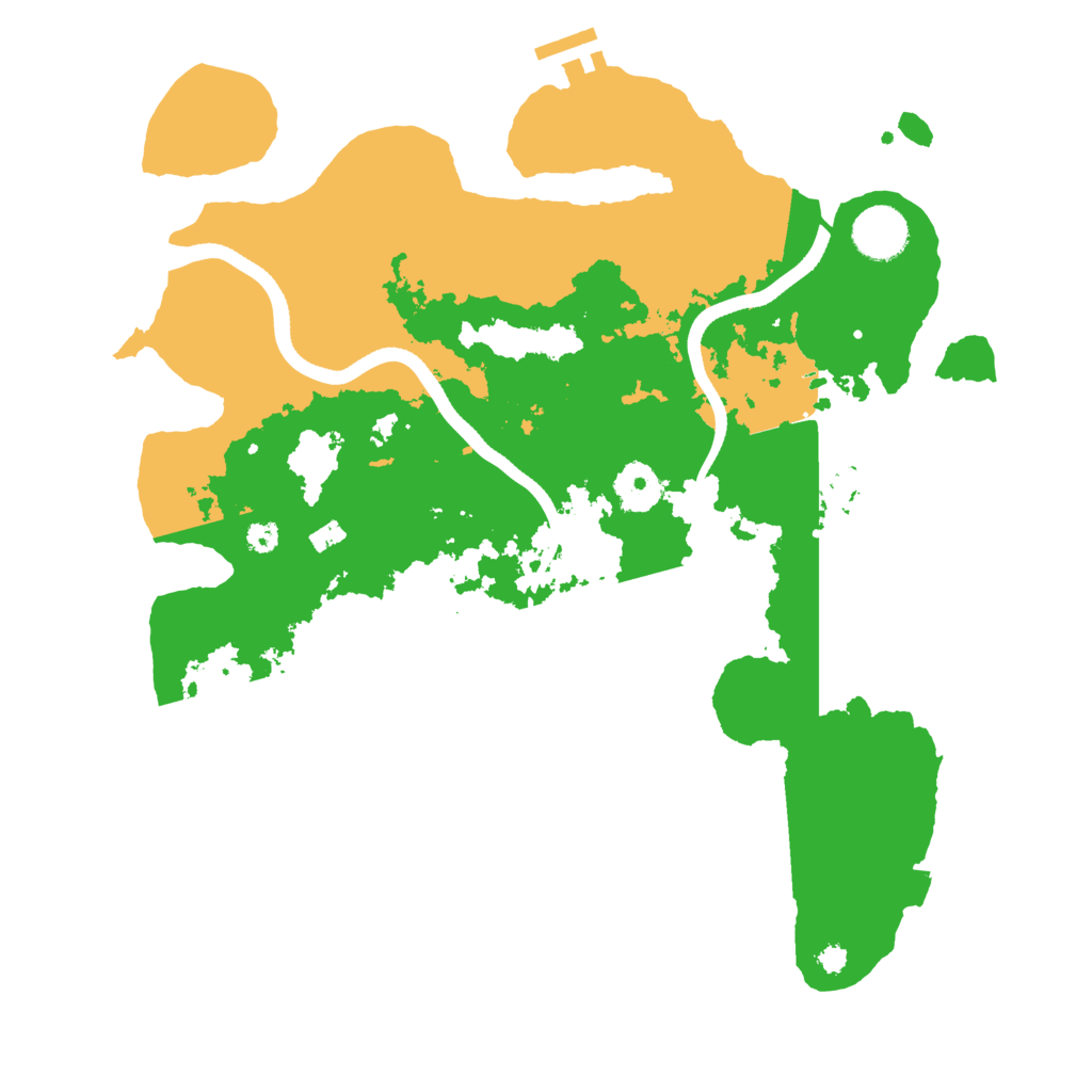 Biome Rust Map: Procedural Map, Size: 3500, Seed: 5181162