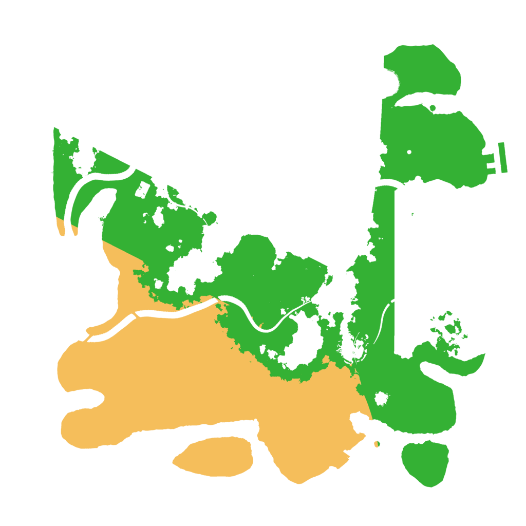 Biome Rust Map: Procedural Map, Size: 3500, Seed: 2184342