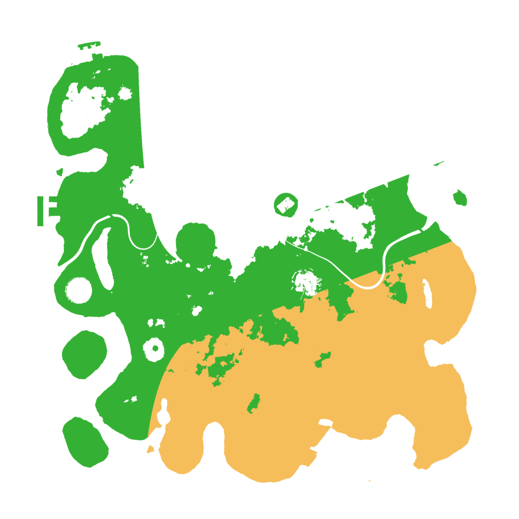 Biome Rust Map: Procedural Map, Size: 3500, Seed: 2274201