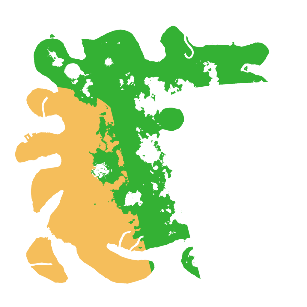 Biome Rust Map: Procedural Map, Size: 3500, Seed: 1069664