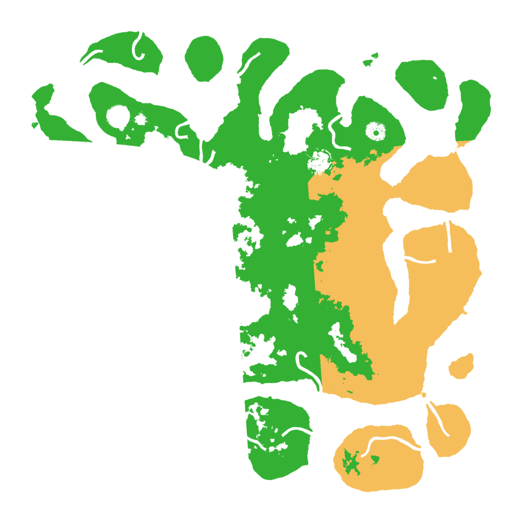 Biome Rust Map: Procedural Map, Size: 3998, Seed: 100