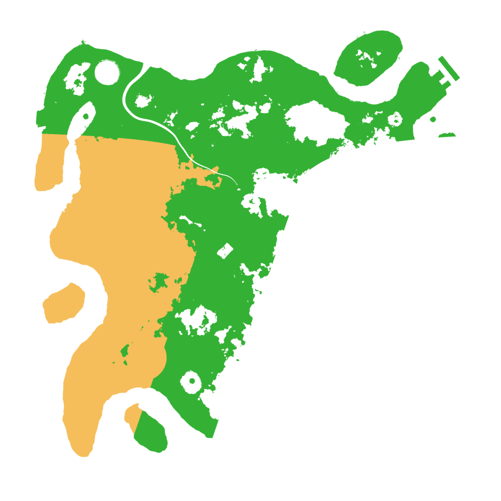 Biome Rust Map: Procedural Map, Size: 3550, Seed: 1704564827