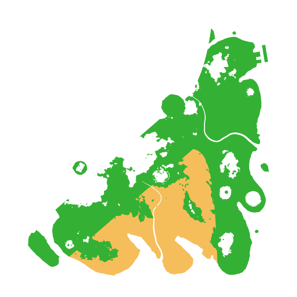 Biome Rust Map: Procedural Map, Size: 3500, Seed: 2795069