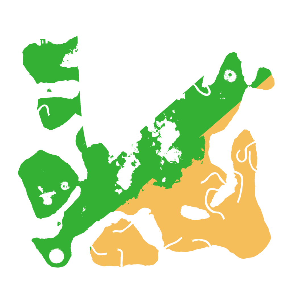 Biome Rust Map: Procedural Map, Size: 3500, Seed: 5515847