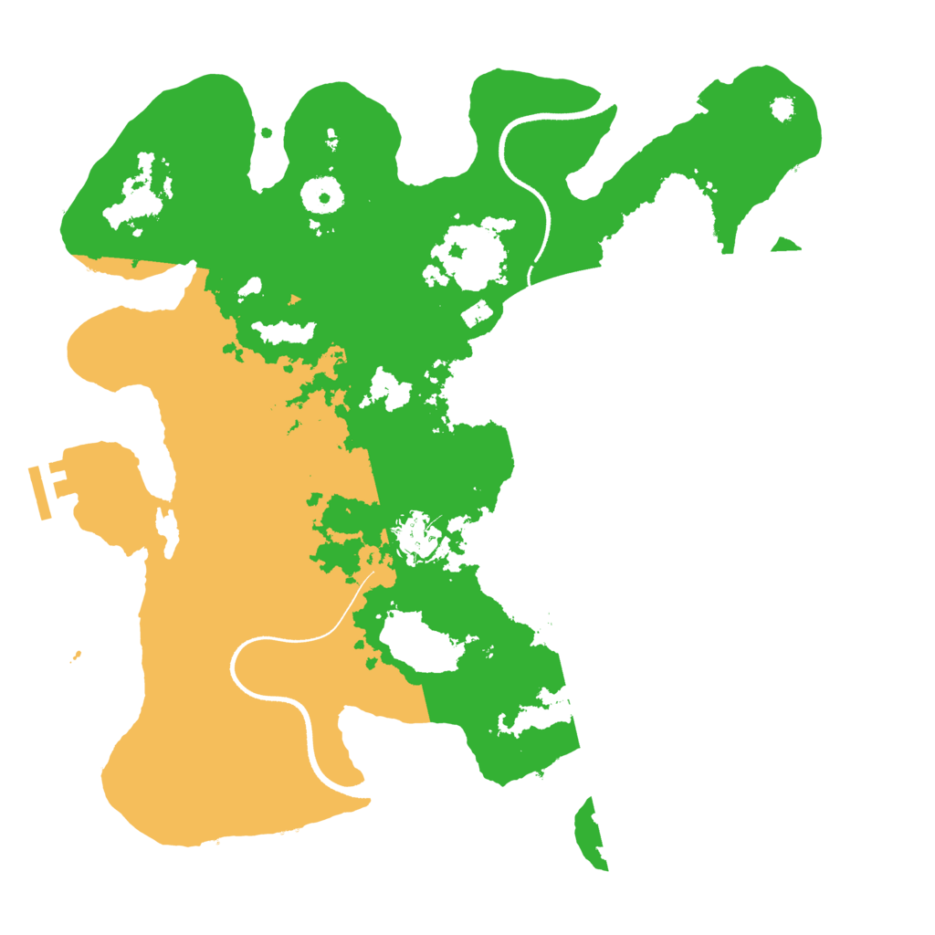 Biome Rust Map: Procedural Map, Size: 3500, Seed: 112010