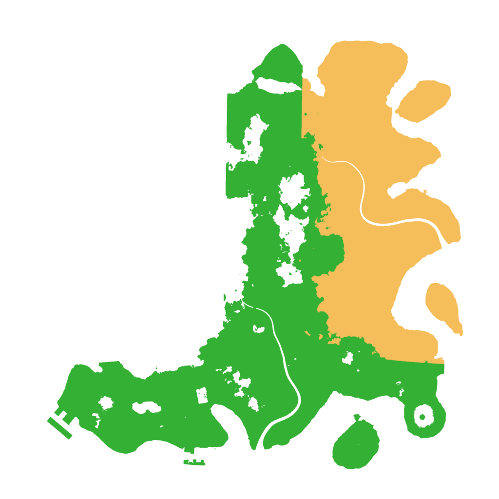 Biome Rust Map: Procedural Map, Size: 3500, Seed: 811965