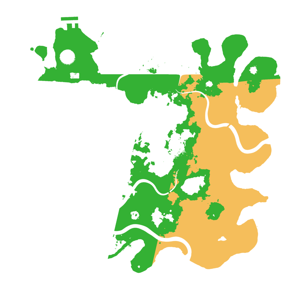 Biome Rust Map: Procedural Map, Size: 3500, Seed: 6460856