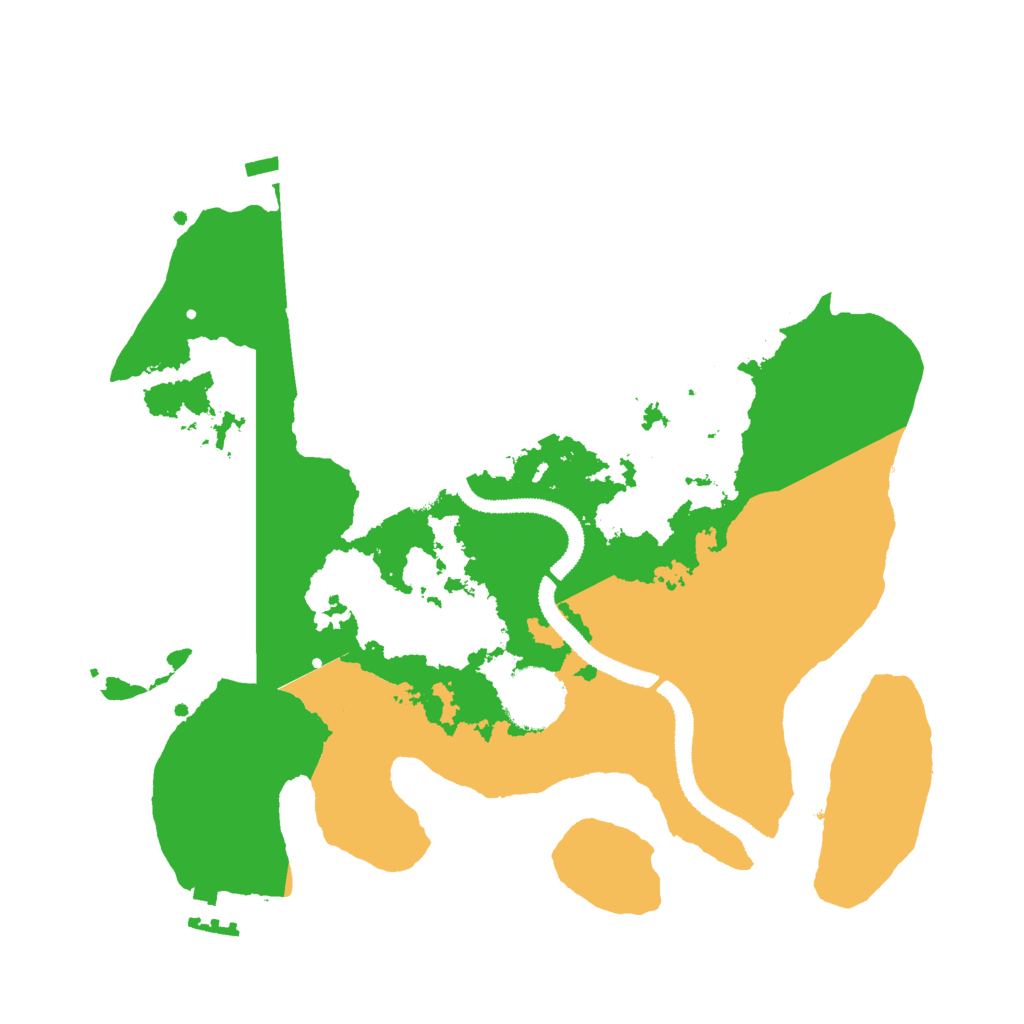 Biome Rust Map: Procedural Map, Size: 3000, Seed: 223551