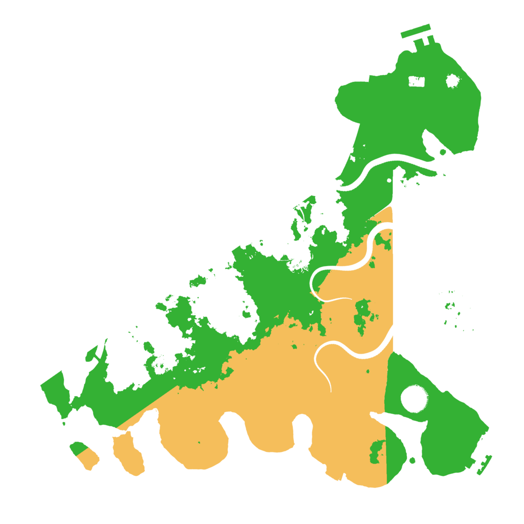 Biome Rust Map: Procedural Map, Size: 3500, Seed: 3591