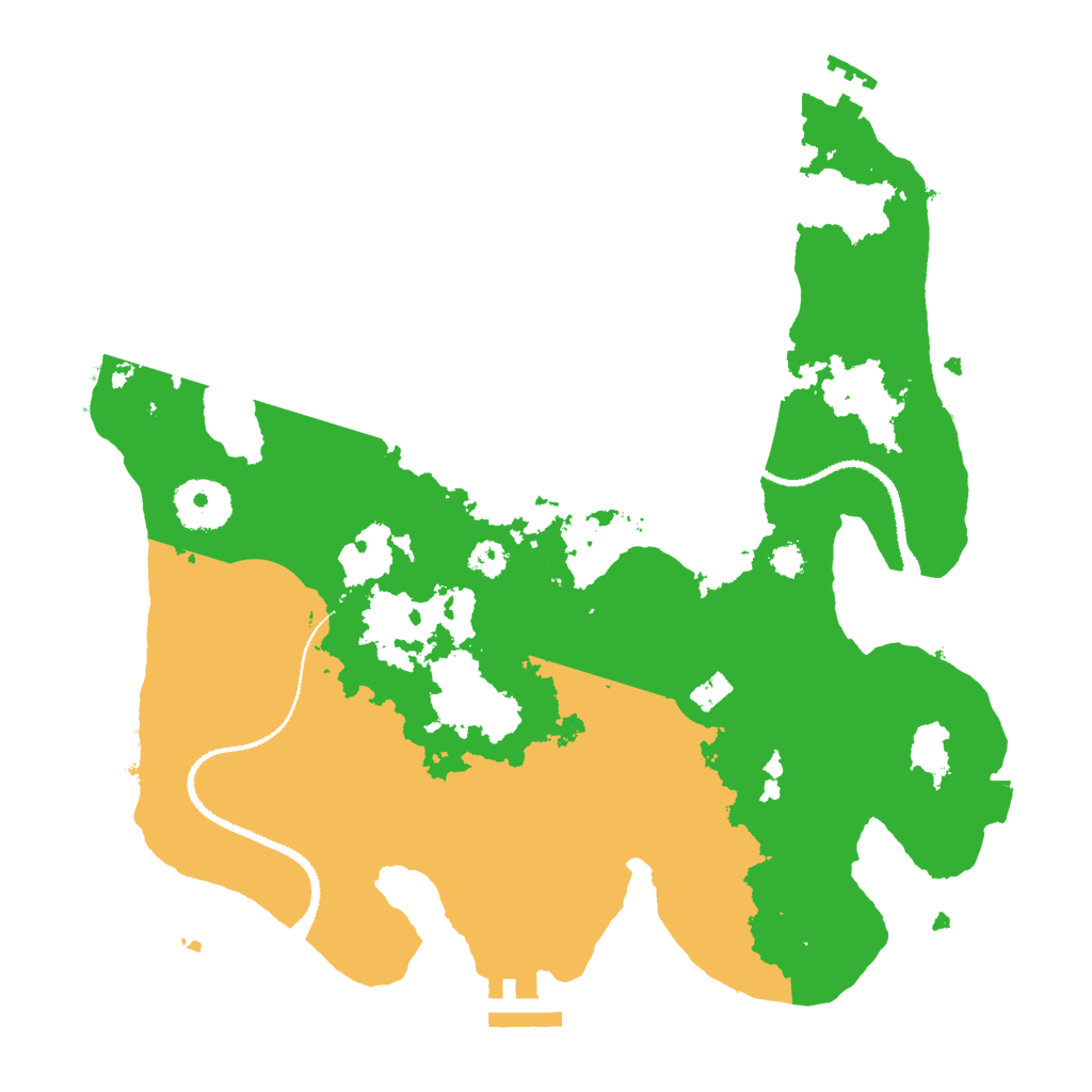 Biome Rust Map: Procedural Map, Size: 3000, Seed: 15698