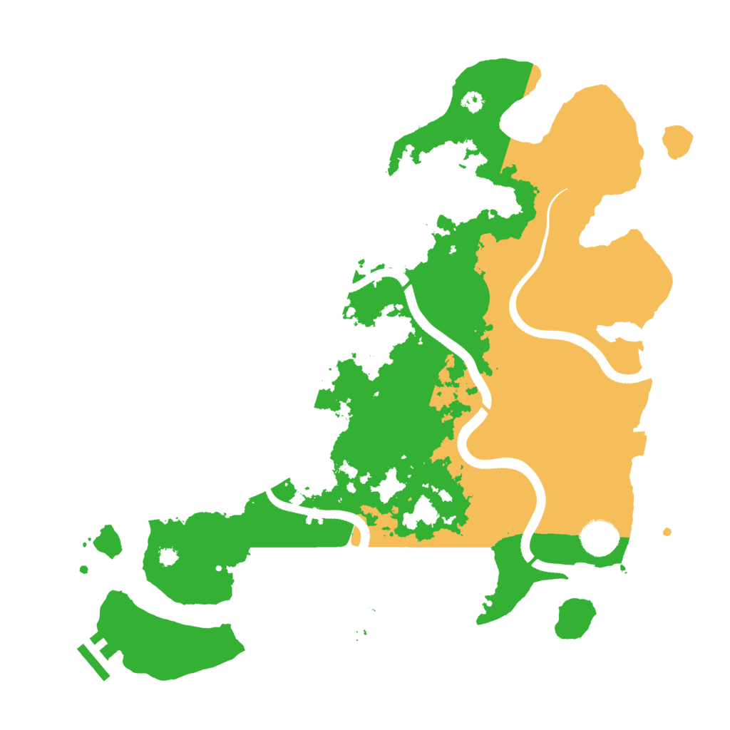 Biome Rust Map: Procedural Map, Size: 3500, Seed: 4630546