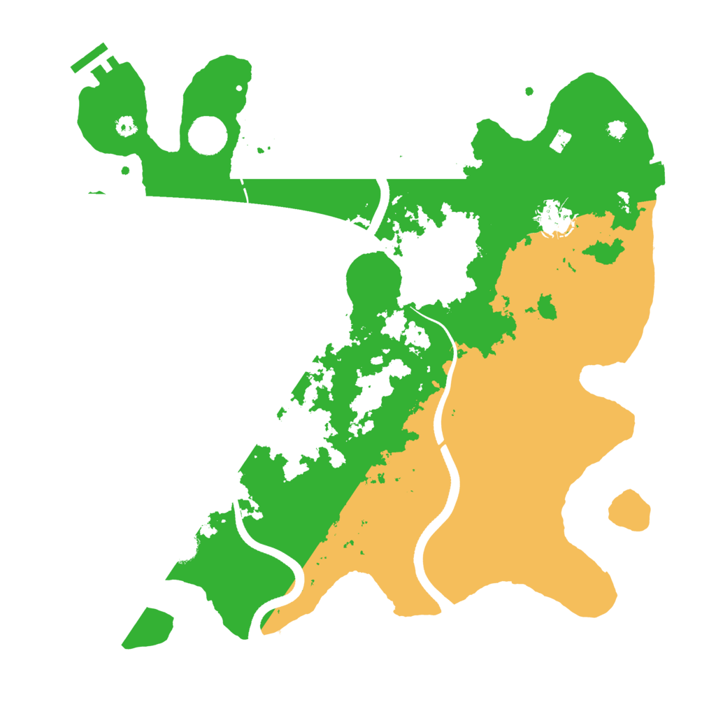 Biome Rust Map: Procedural Map, Size: 3500, Seed: 3088412