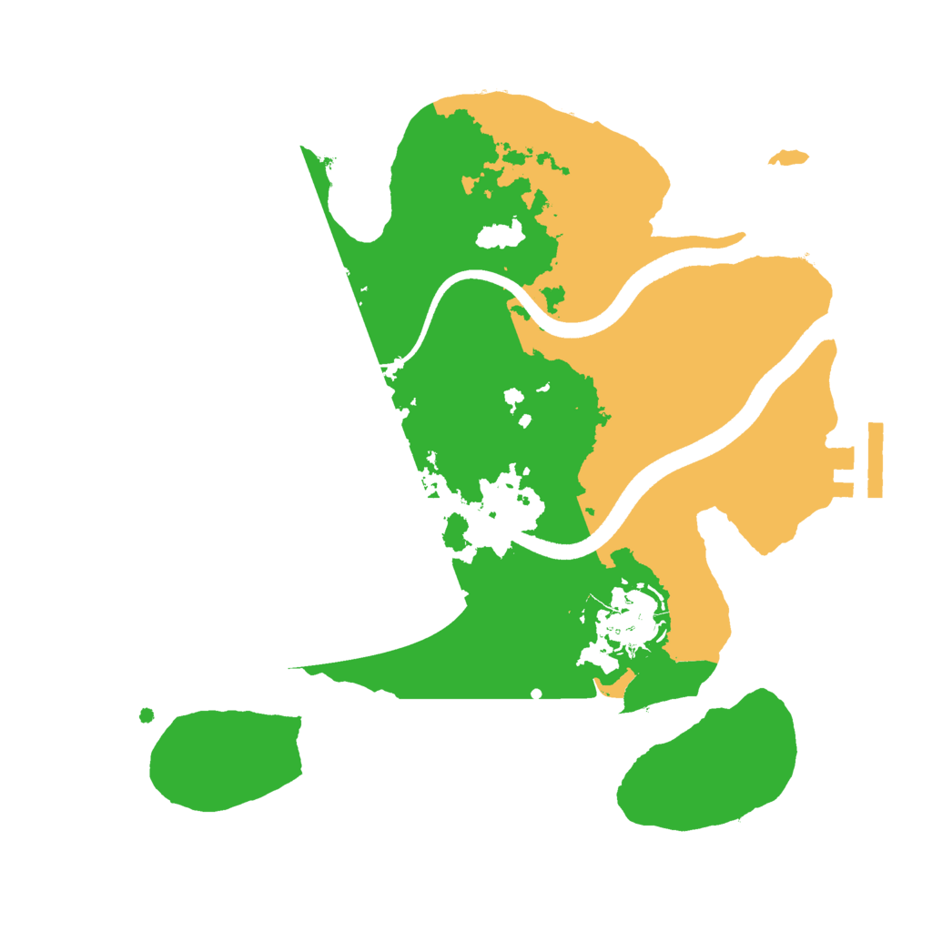 Biome Rust Map: Procedural Map, Size: 2500, Seed: 470574304