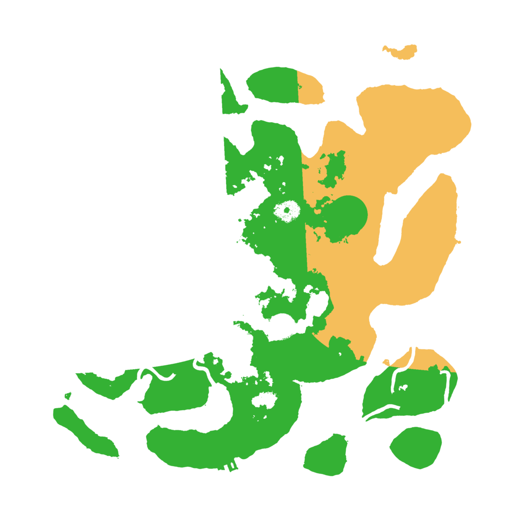 Biome Rust Map: Procedural Map, Size: 3500, Seed: 3850994