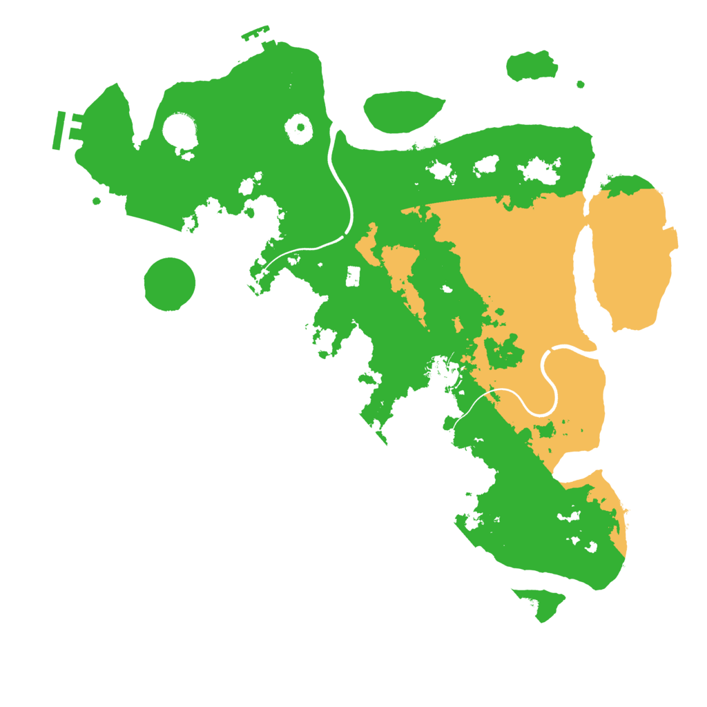 Biome Rust Map: Procedural Map, Size: 3700, Seed: 6438915