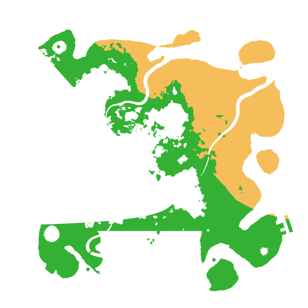 Biome Rust Map: Procedural Map, Size: 3500, Seed: 1210482