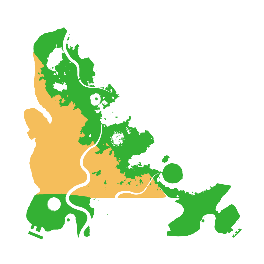 Biome Rust Map: Procedural Map, Size: 3500, Seed: 6148767