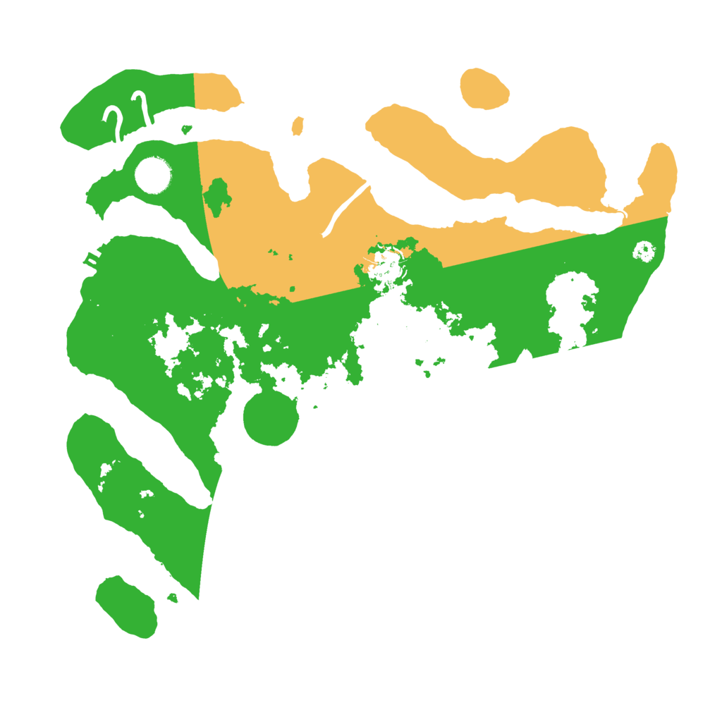 Biome Rust Map: Procedural Map, Size: 3500, Seed: 58794256