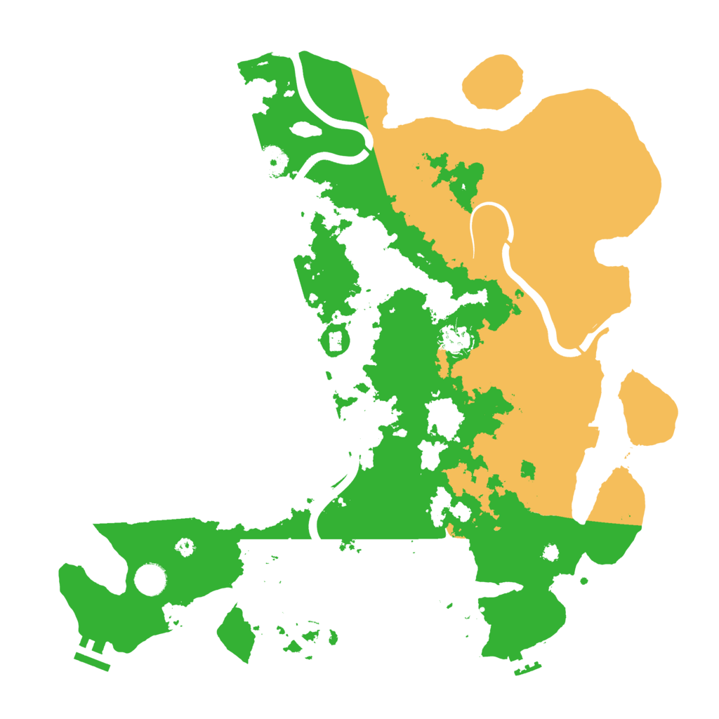Biome Rust Map: Procedural Map, Size: 3950, Seed: 871810703