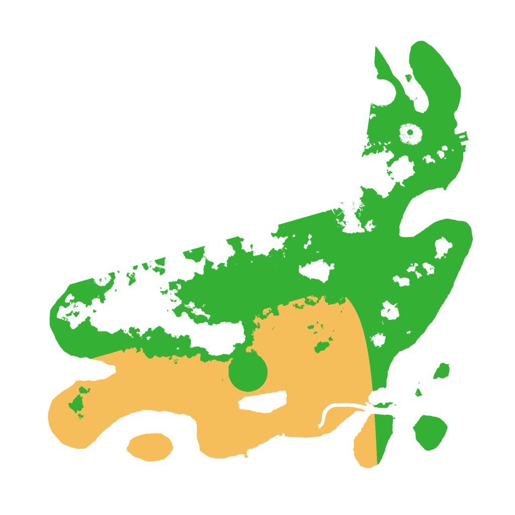 Biome Rust Map: Procedural Map, Size: 3500, Seed: 485742