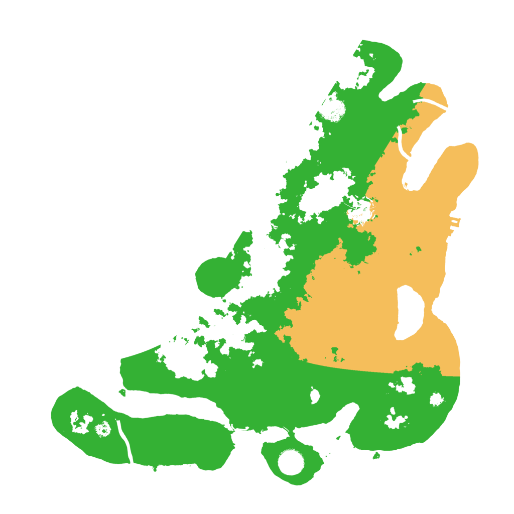 Biome Rust Map: Procedural Map, Size: 3500, Seed: 1075618