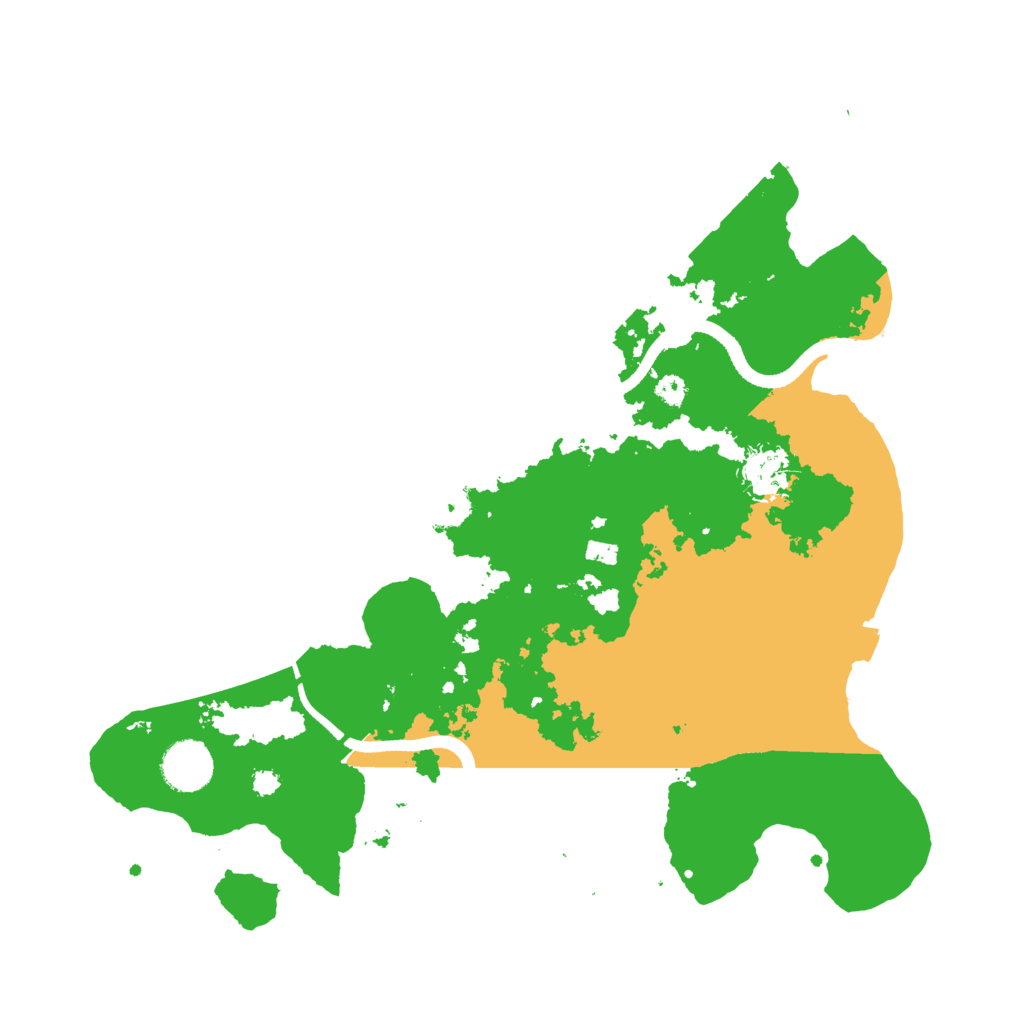 Biome Rust Map: Procedural Map, Size: 3500, Seed: 4860719