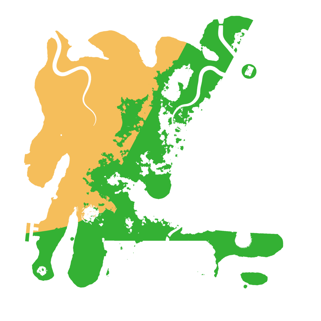 Biome Rust Map: Procedural Map, Size: 3500, Seed: 4904525