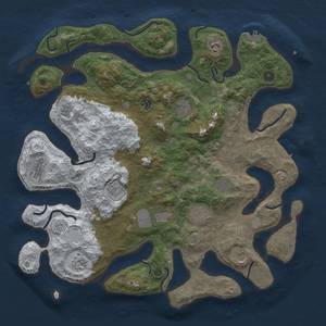 Thumbnail Rust Map: Procedural Map, Size: 4500, Seed: 514, 20 Monuments