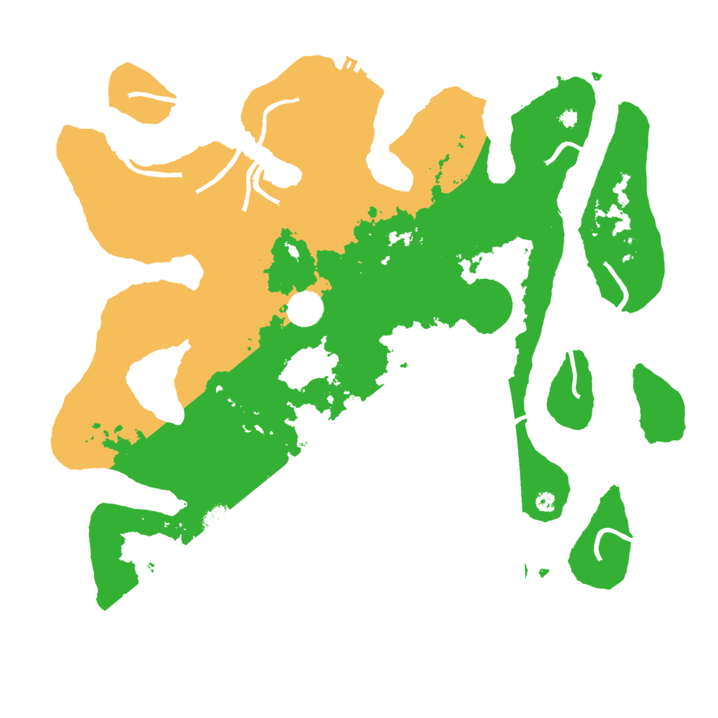 Biome Rust Map: Procedural Map, Size: 3700, Seed: 6616175