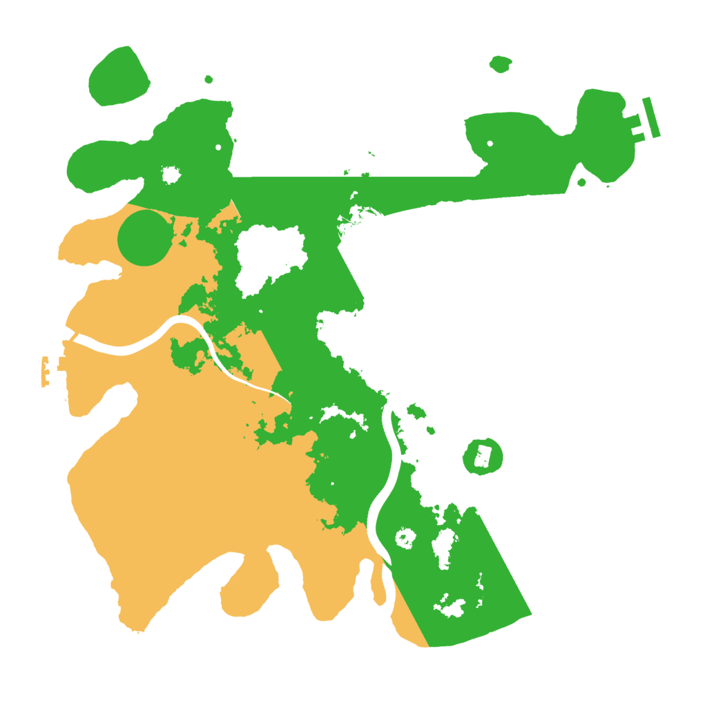 Biome Rust Map: Procedural Map, Size: 3500, Seed: 3539213