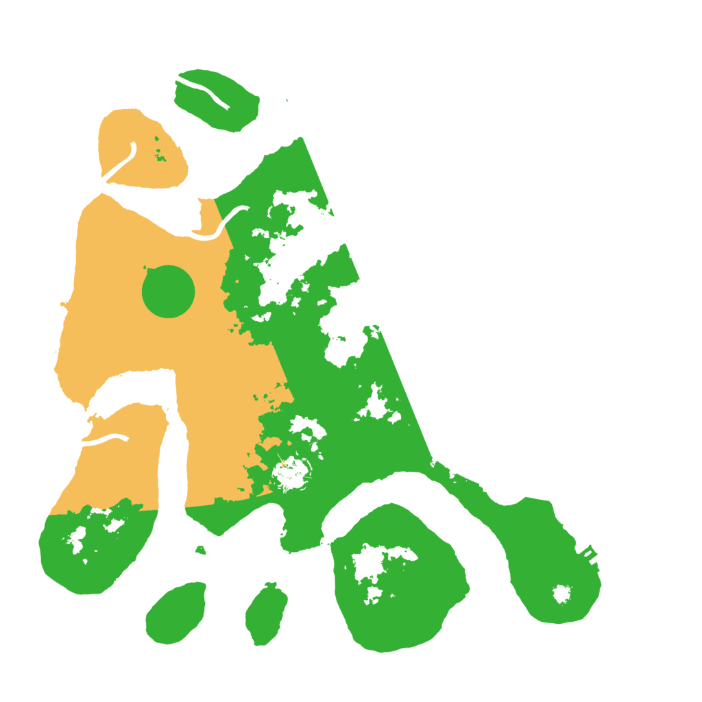 Biome Rust Map: Procedural Map, Size: 3500, Seed: 108249078