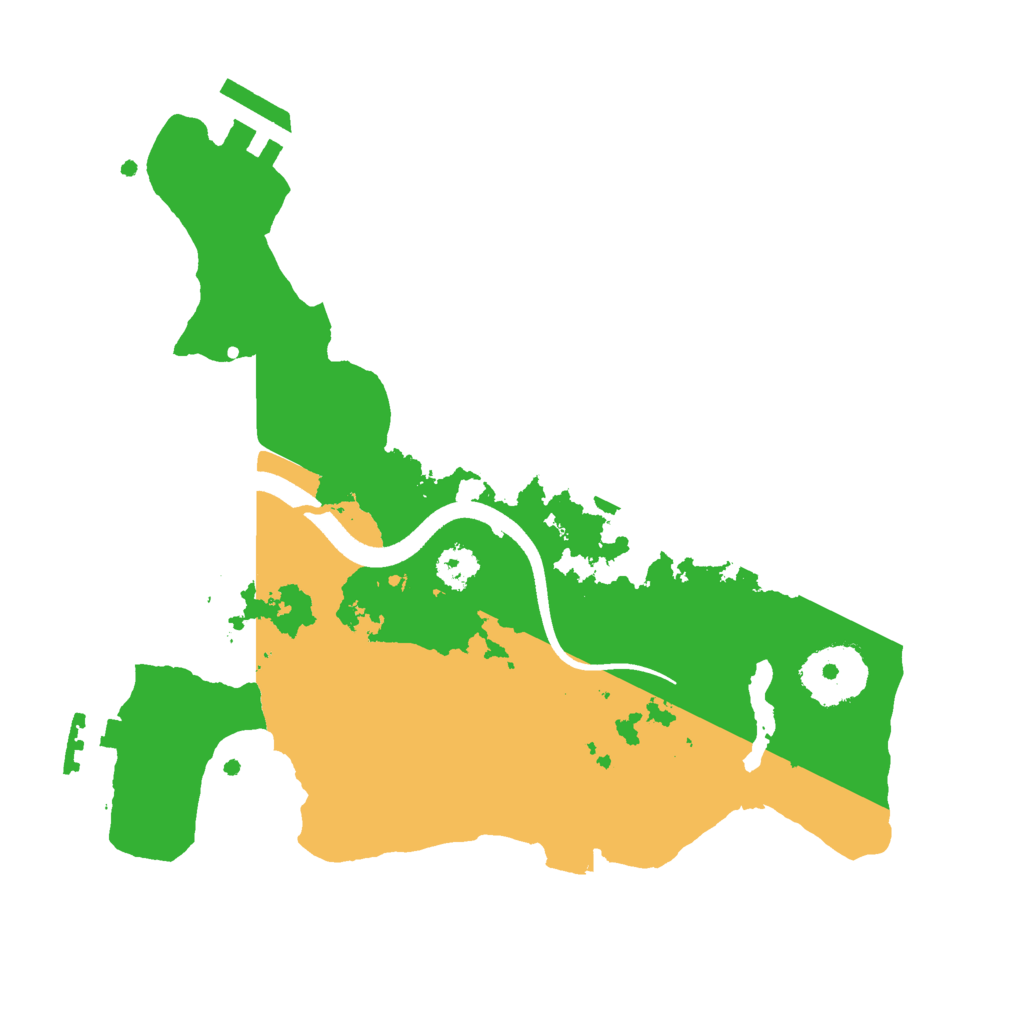 Biome Rust Map: Procedural Map, Size: 2500, Seed: 14654756