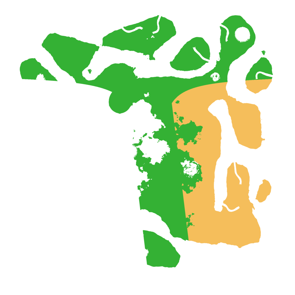 Biome Rust Map: Procedural Map, Size: 3500, Seed: 220303012