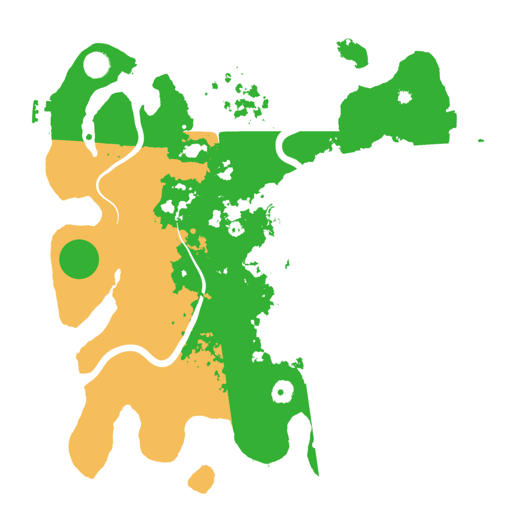 Biome Rust Map: Procedural Map, Size: 3500, Seed: 4568430