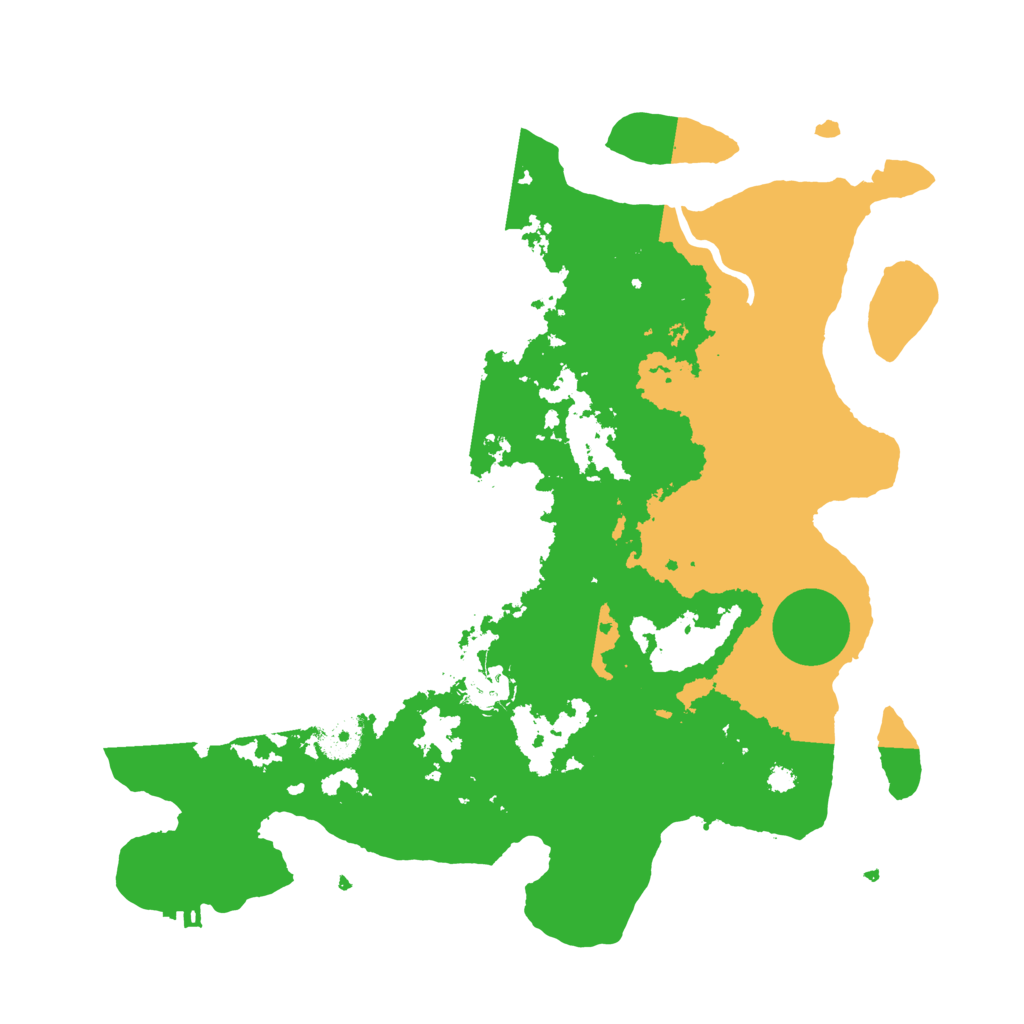 Biome Rust Map: Procedural Map, Size: 3500, Seed: 2355