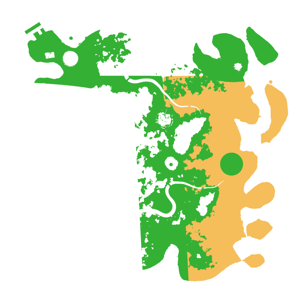 Biome Rust Map: Procedural Map, Size: 3500, Seed: 2468