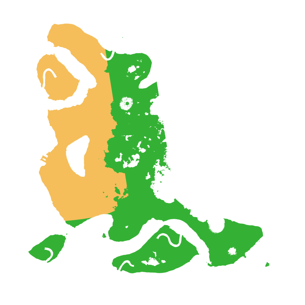 Biome Rust Map: Procedural Map, Size: 3500, Seed: 1151709