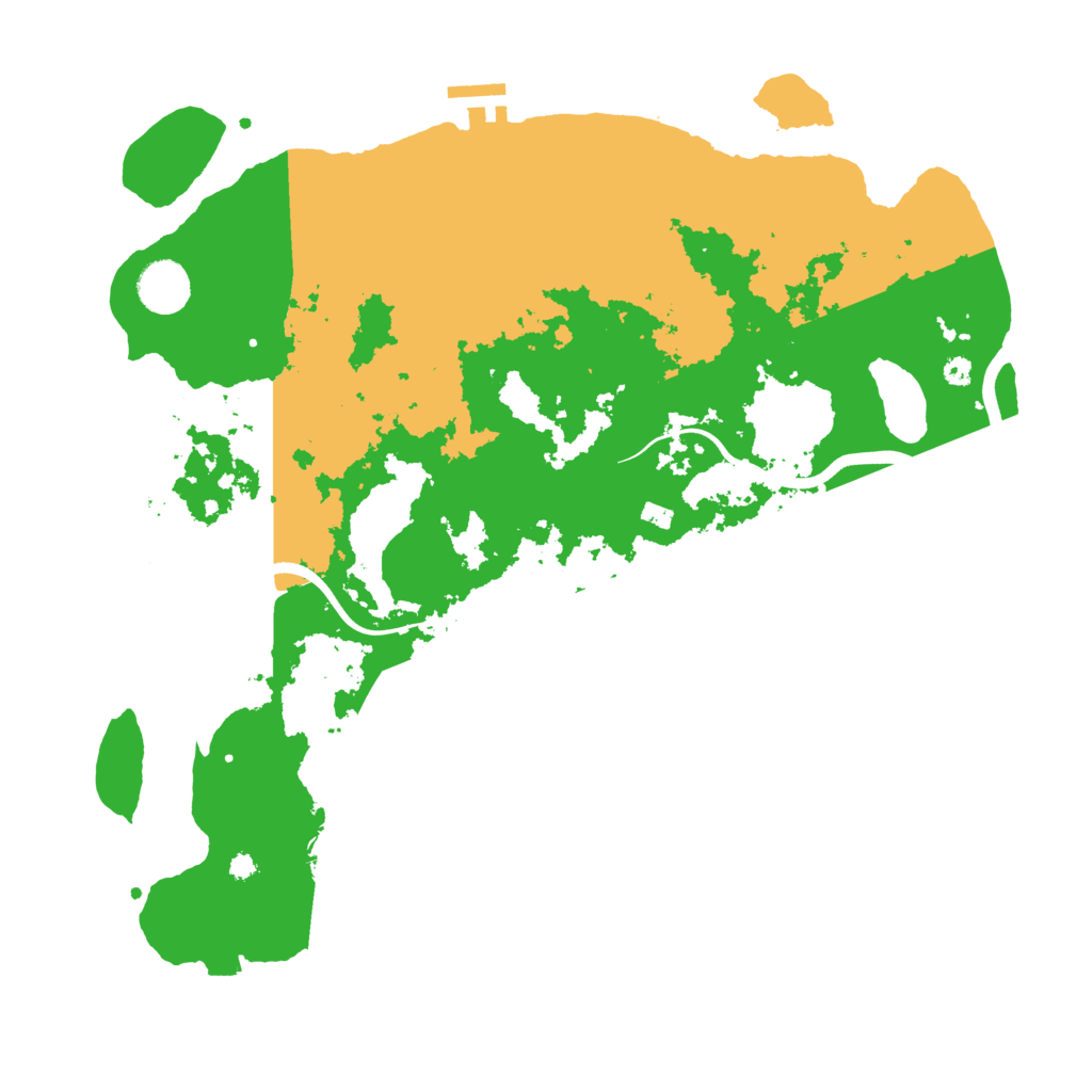 Biome Rust Map: Procedural Map, Size: 3800, Seed: 6366078