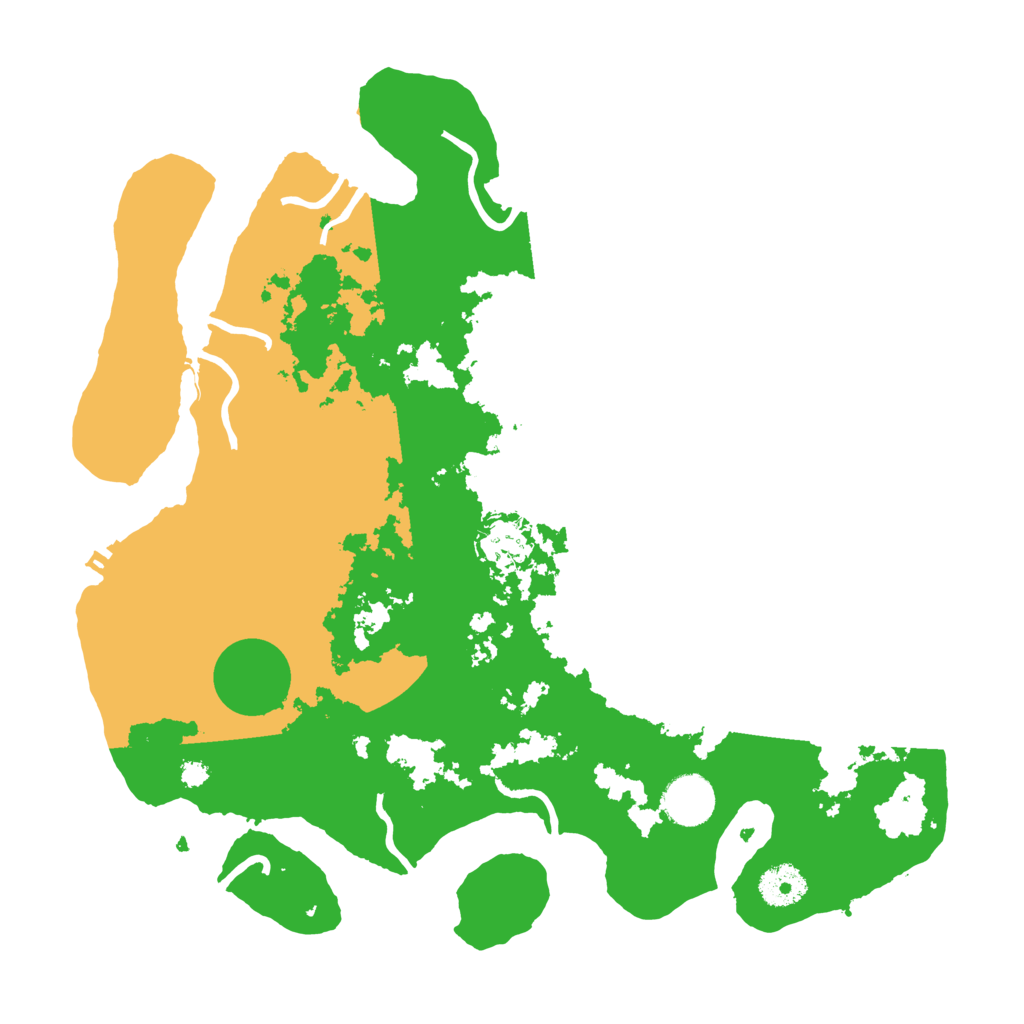 Biome Rust Map: Procedural Map, Size: 3500, Seed: 6737626