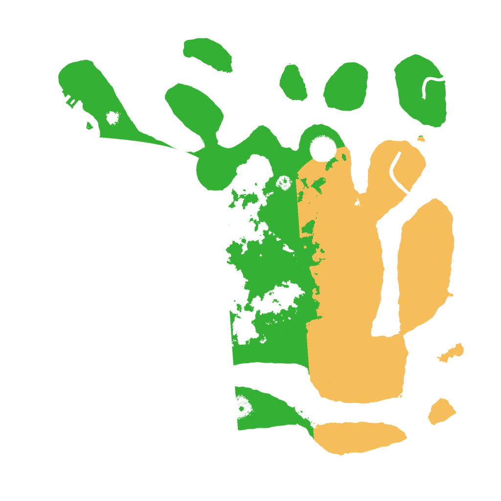 Biome Rust Map: Procedural Map, Size: 3500, Seed: 3122317