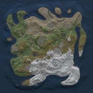 Thumbnail Rust Map: Procedural Map, Size: 3500, Seed: 1628523265, 18 Monuments