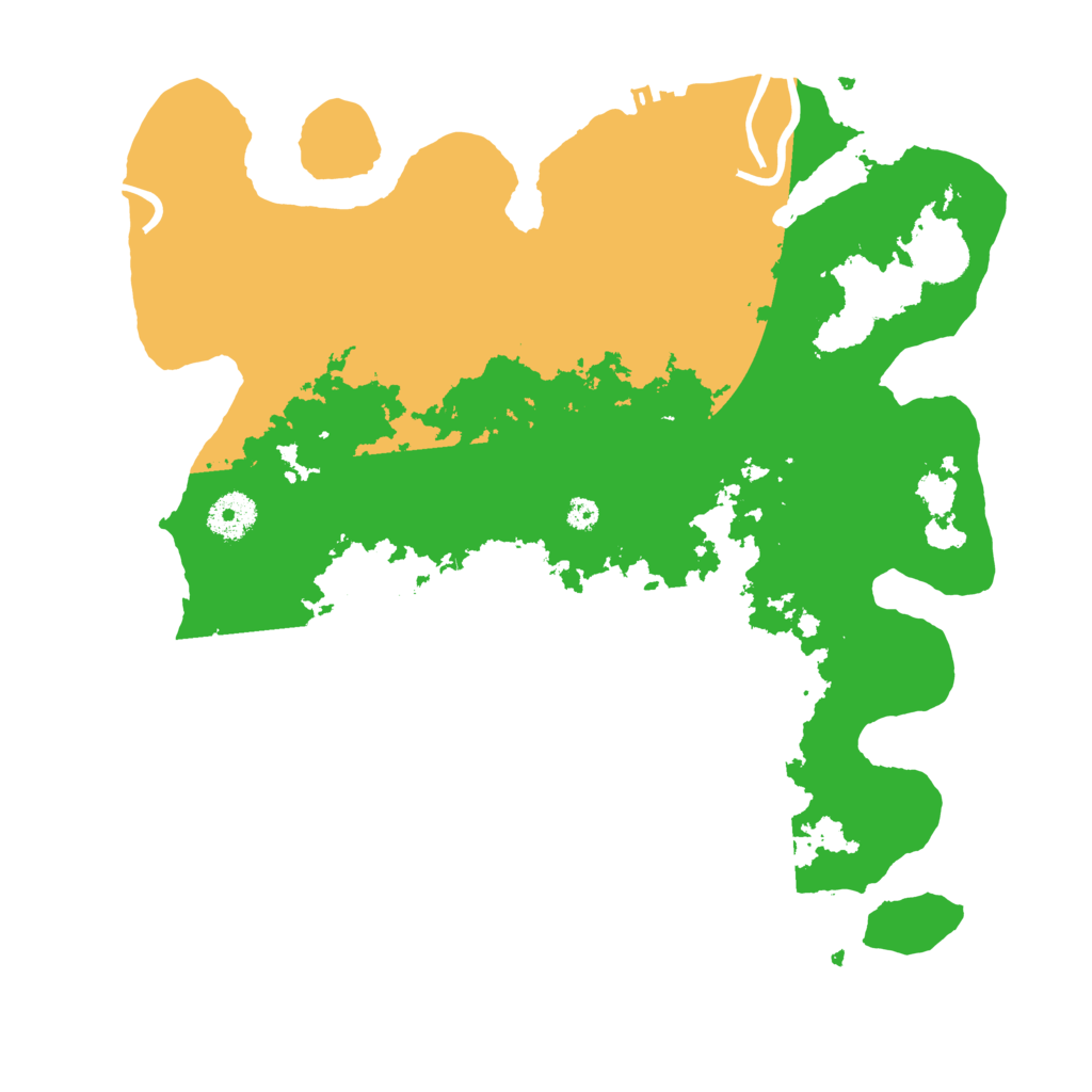 Biome Rust Map: Procedural Map, Size: 3500, Seed: 97298