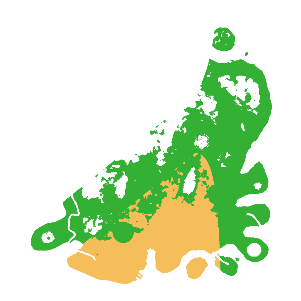 Biome Rust Map: Procedural Map, Size: 3800, Seed: 120451
