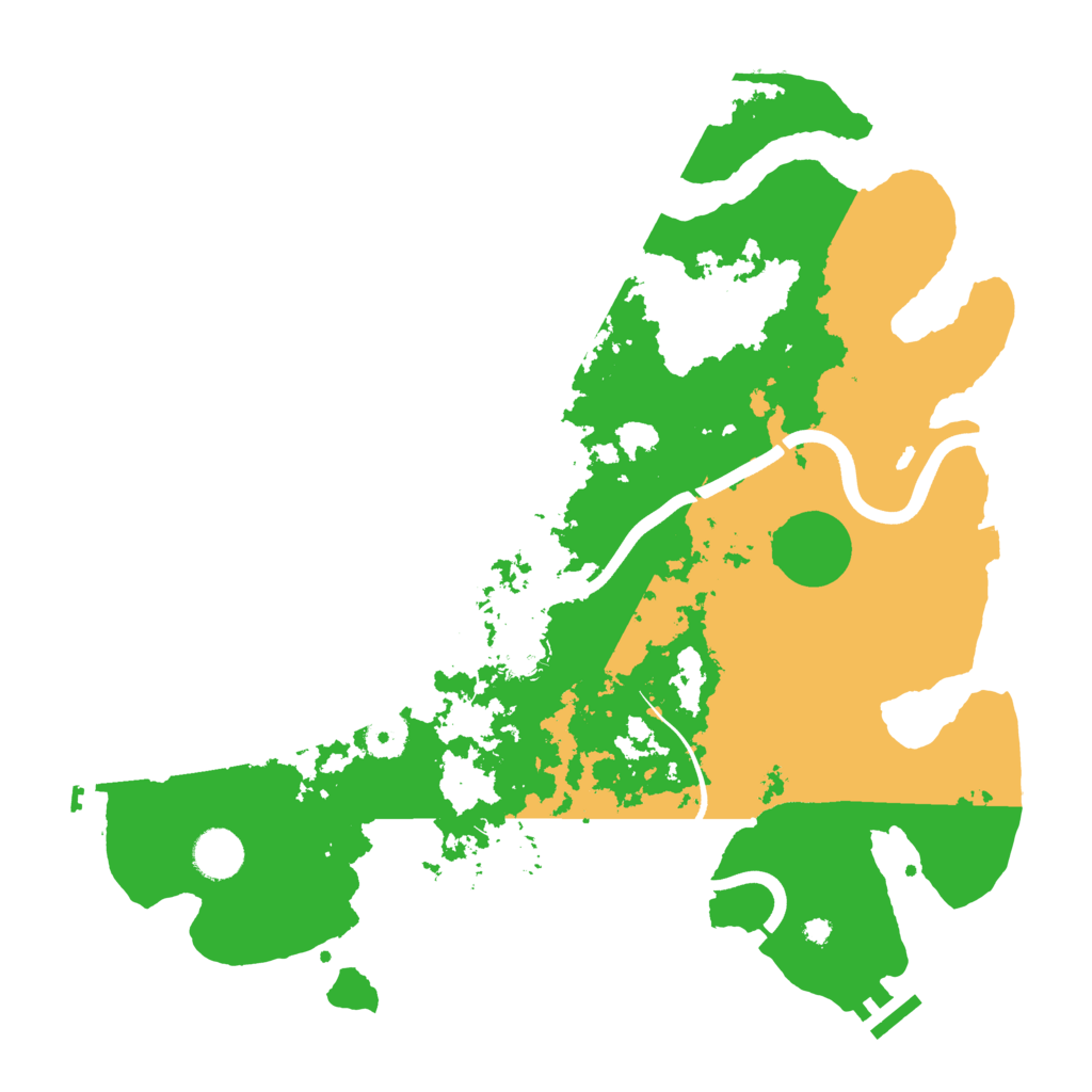 Biome Rust Map: Procedural Map, Size: 3800, Seed: 2469245