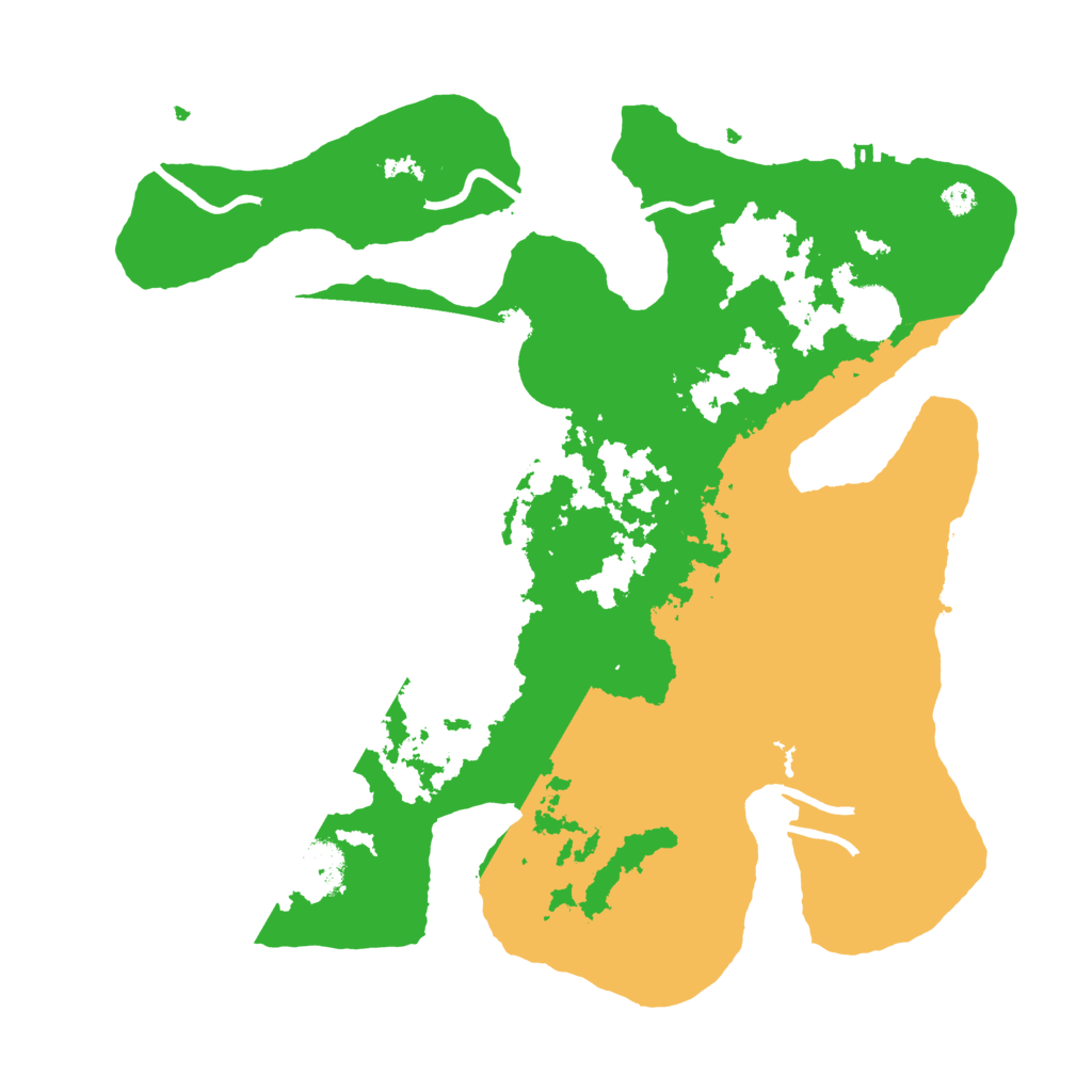 Biome Rust Map: Procedural Map, Size: 3500, Seed: 4949850