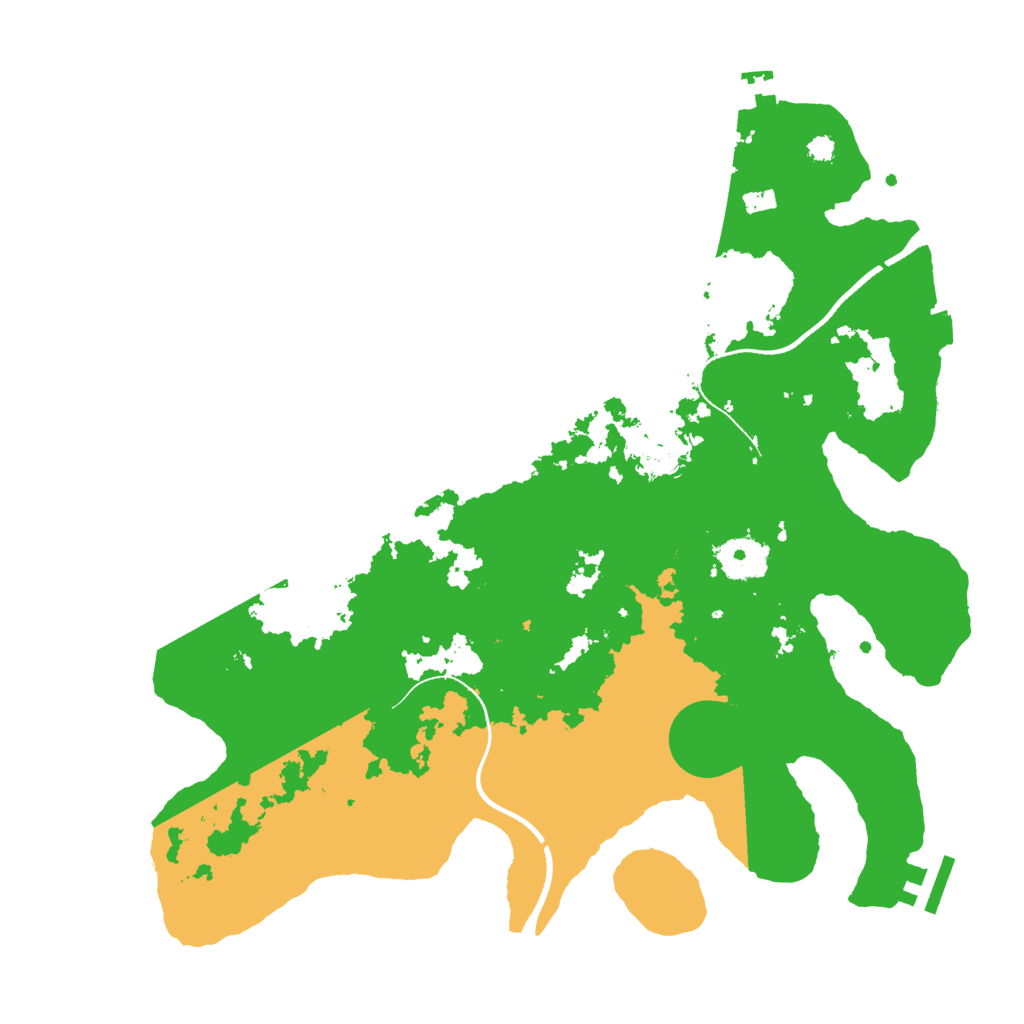 Biome Rust Map: Procedural Map, Size: 3500, Seed: 1955630603