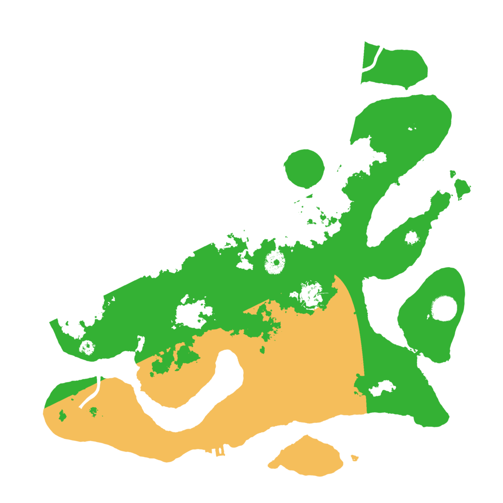 Biome Rust Map: Procedural Map, Size: 3500, Seed: 3592669